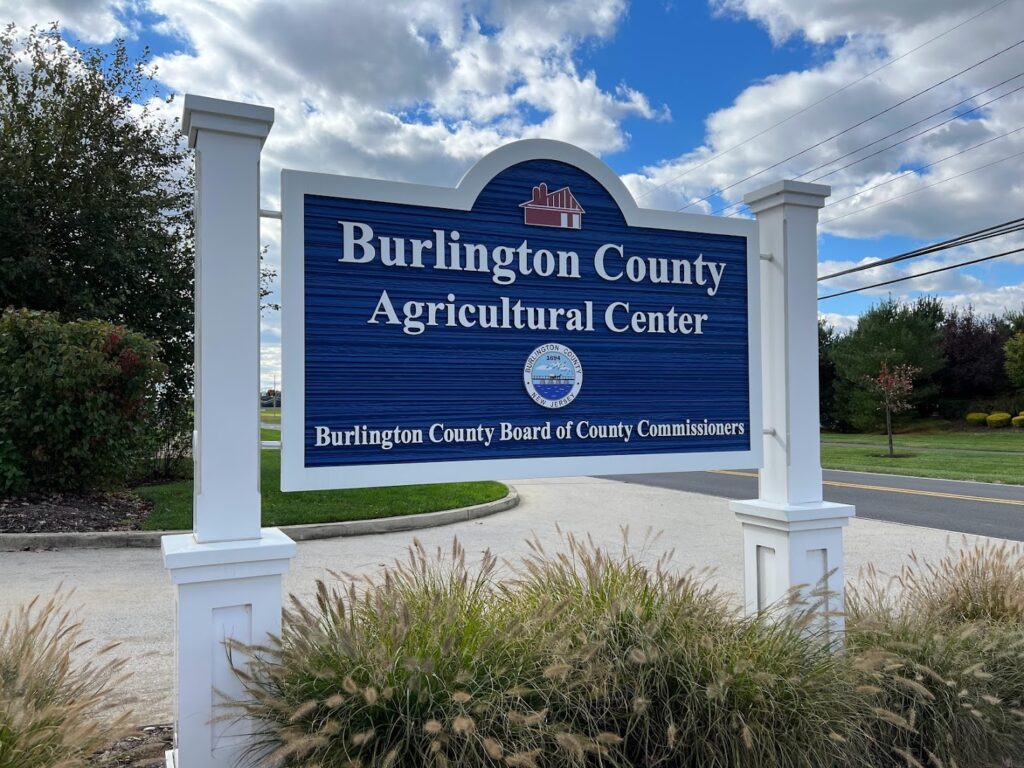 Sign for Burlington County Agricultural Center